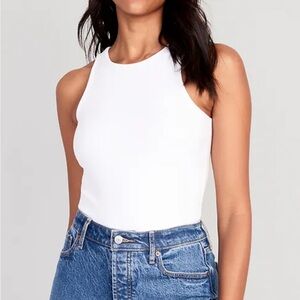 White Old Navy Ladies Bodysuit